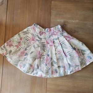 Joyrich small white floral circle skater skirt